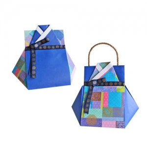 [잼잼아트] 남자 한복 복주머니 종이접기(5인)